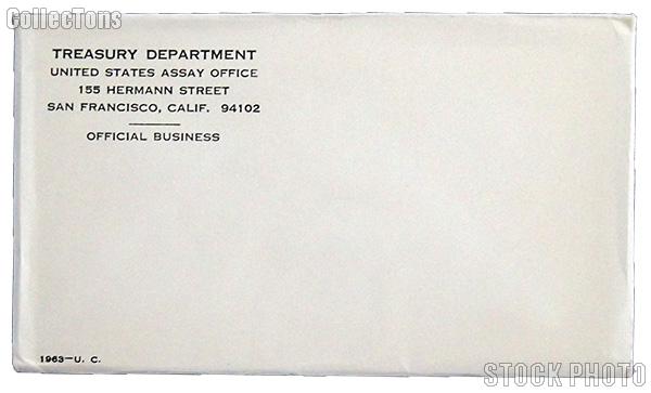 1963 U.S. Mint Uncirculated Set OGP Replacement Envelope