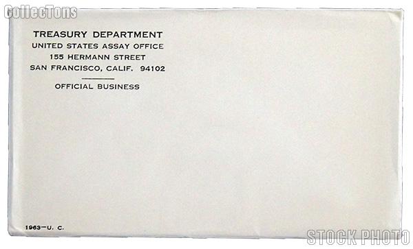 1963 U.S. Mint Uncirculated Set OGP Replacement Envelope