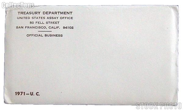 1971 U.S. Mint Uncirculated Set OGP Replacement Envelope