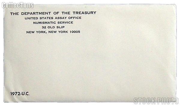 1972 U.S. Mint Uncirculated Set OGP Replacement Envelope