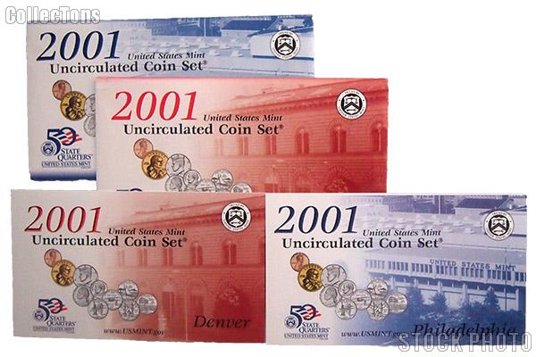 2001 U.S. Mint Uncirculated Set OGP Replacement Envelope and COA