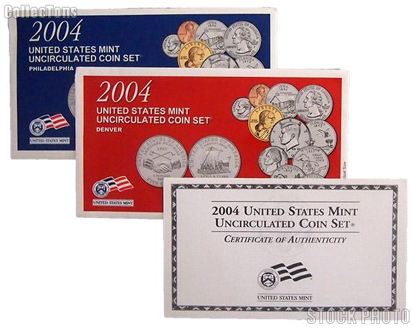 2004 U.S. Mint Uncirculated Set OGP Replacement Envelope and COA