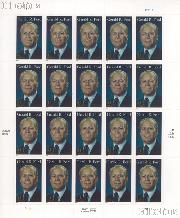 2007 Gerald R. Ford 41 Cent US Postage Stamp Unused Sheet of 20 Scott #4199