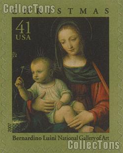 2007 Christmas Madonna of the Carnation 41 Cent US Postage Stamp Unused Booklet of 20 Scott #4206a