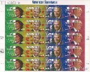 2008 American Scientists 41 Cent US Postage Stamp Unused Sheet of 20 Scott #4224 - #4227