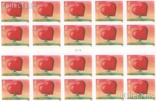 2008 Love 42 Cent US Postage Stamp Unused Sheet of 20 Scott #4270