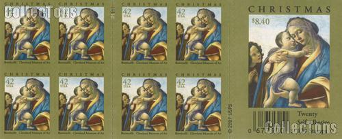 2008 Christmas Virgin and Child with the Young John the Baptist 42 Cent US Postage Stamp Unused Booklet of 20 Scott #4359A