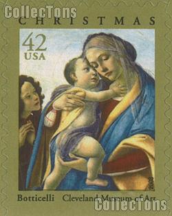 2008 Christmas Virgin and Child with the Young John the Baptist 42 Cent US Postage Stamp Unused Booklet of 20 Scott #4359A