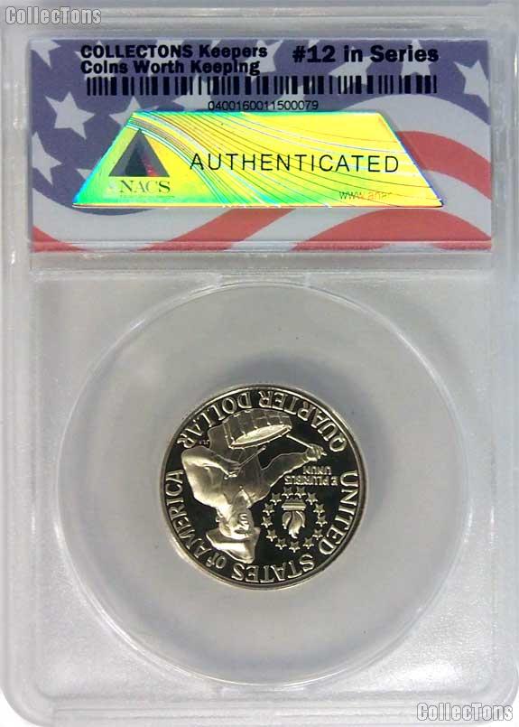 CollecTons Keepers #12 & #13: 1976-S Bicentennial Clad and Silver Washington Quarter Certified in Exclusive ANACS Gem Proof Holder