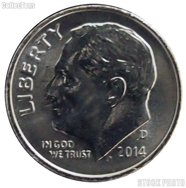 2014-D Roosevelt Dime GEM BU 2014 Dime Perfect for Album