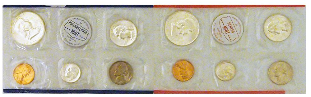 1959 Mint Set - All Original 10 Coin U.S. Mint Uncirculated Set