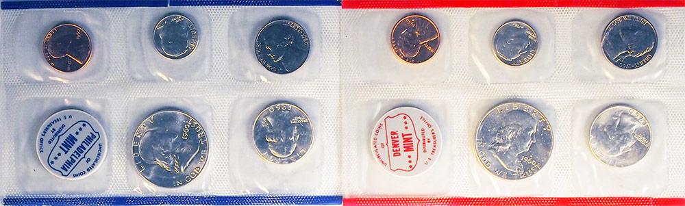 1960 Mint Set - All Original 10 Coin U.S. Mint Uncirculated Set