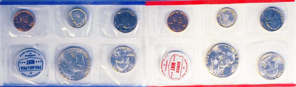 1961 Mint Set - All Original 10 Coin U.S. Mint Uncirculated Set
