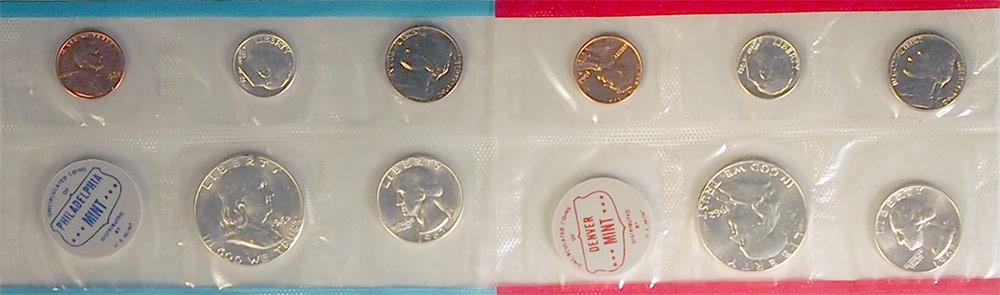 1962 Mint Set - All Original 10 Coin U.S. Mint Uncirculated Set