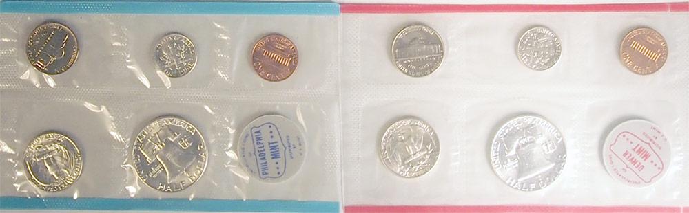 1962 Mint Set - All Original 10 Coin U.S. Mint Uncirculated Set