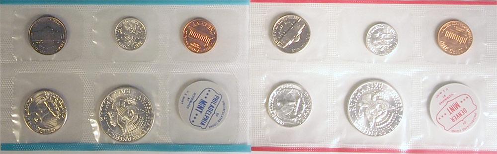 1964 Mint Set - All Original 10 Coin U.S. Mint Uncirculated Set