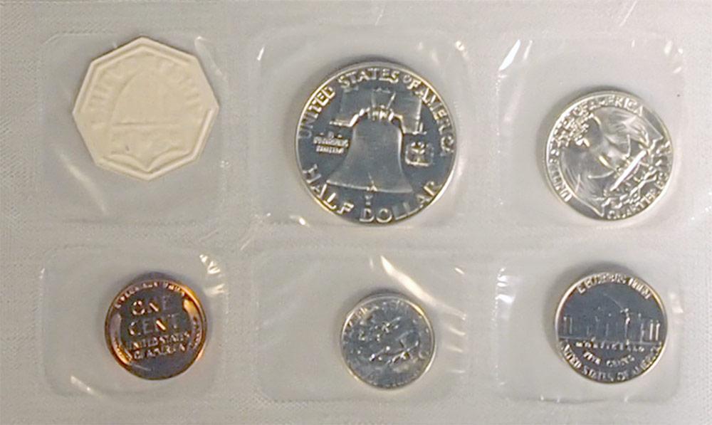 1955 PROOF SET * ORIGINAL * 5 Coin U.S. Mint Flat Pack Proof Set