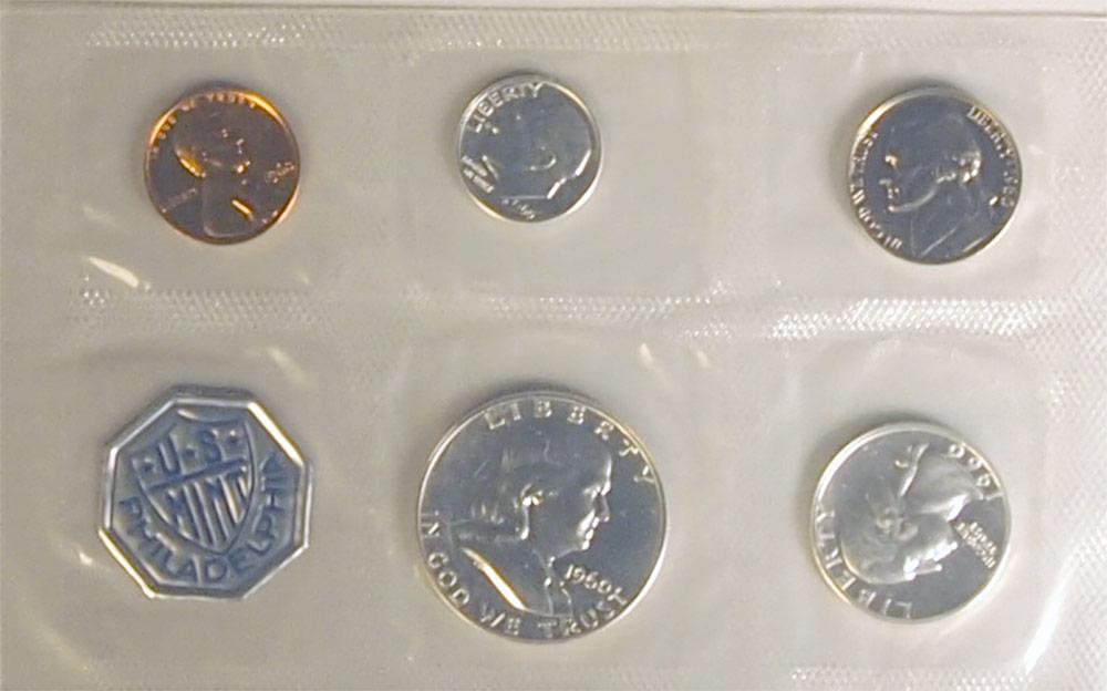 1960 PROOF SET * ORIGINAL * 5 Coin U.S. Mint Flat Pack Proof Set
