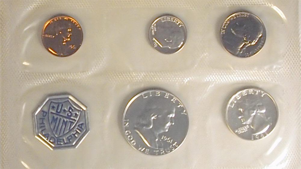 1961 PROOF SET * ORIGINAL * 5 Coin U.S. Mint Flat Pack Proof Set