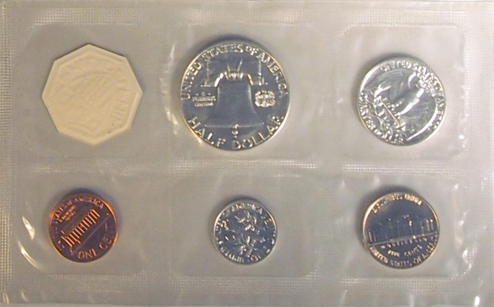 1963 PROOF SET * ORIGINAL * 5 Coin U.S. Mint Flat Pack Proof Set