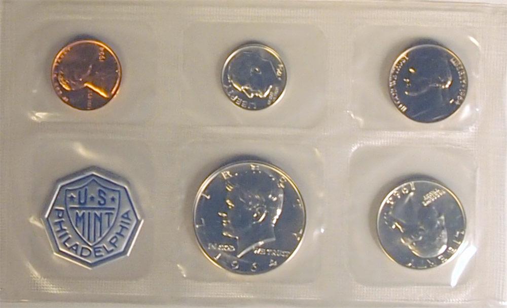 1964 PROOF SET * ORIGINAL * 5 Coin U.S. Mint Flat Pack Proof Set