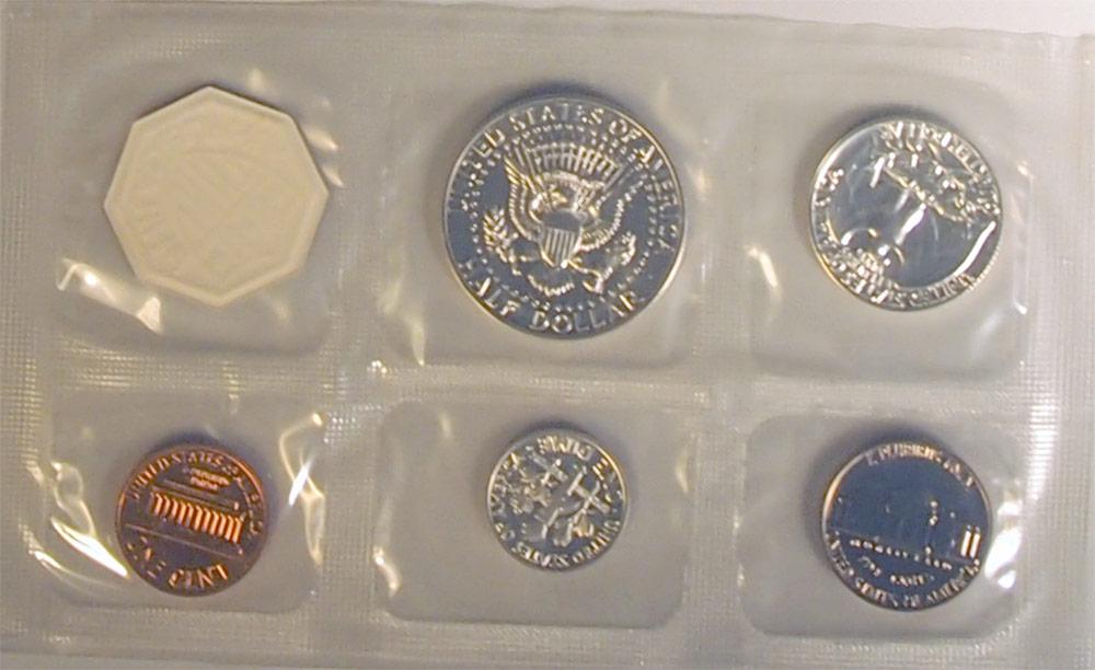 1964 PROOF SET * ORIGINAL * 5 Coin U.S. Mint Flat Pack Proof Set