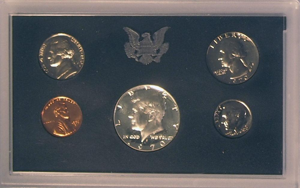1970 PROOF SET Rare Small Date Cent Variety 5 Coin U.S. Mint Proof Set