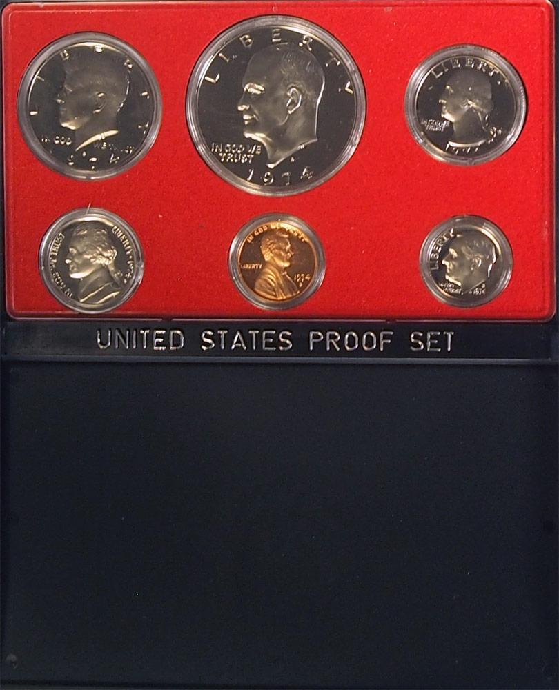 1974 PROOF SET * ORIGINAL * 6 Coin U.S. Mint Proof Set