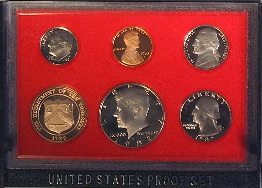 1982 PROOF SET * ORIGINAL * 5 Coin U.S. Mint Proof Set