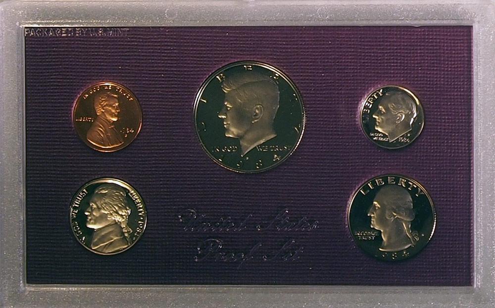 1984 PROOF SET * ORIGINAL * 5 Coin U.S. Mint Proof Set