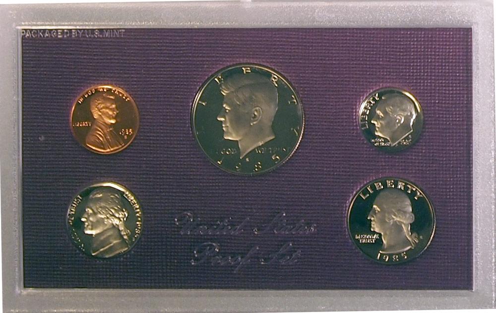 1985 PROOF SET * ORIGINAL * 5 Coin U.S. Mint Proof Set