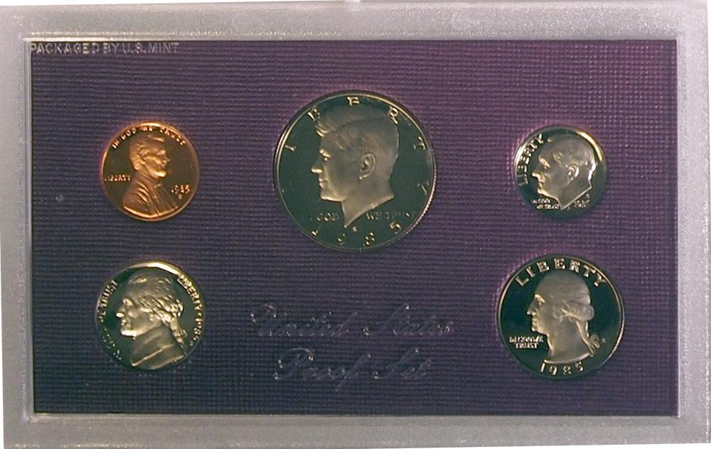 1985 PROOF SET * ORIGINAL * 5 Coin U.S. Mint Proof Set