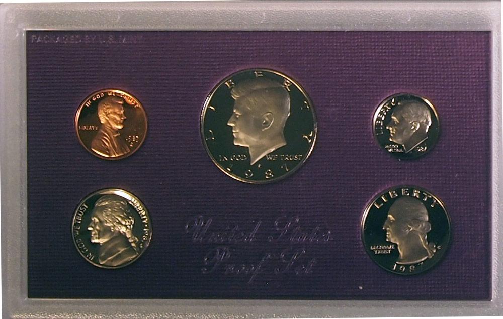 1987 PROOF SET * ORIGINAL * 5 Coin U.S. Mint Proof Set