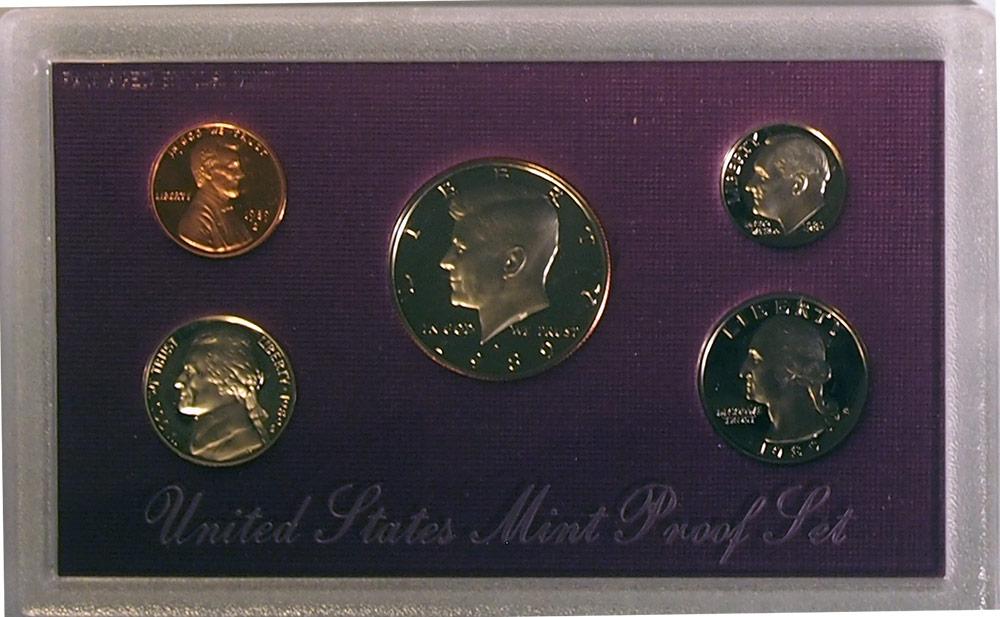 1989 PROOF SET * ORIGINAL * 5 Coin U.S. Mint Proof Set