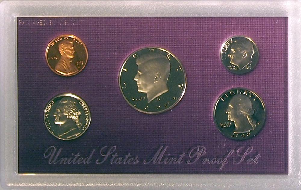 1990 PROOF SET * ORIGINAL * 5 Coin U.S. Mint Proof Set
