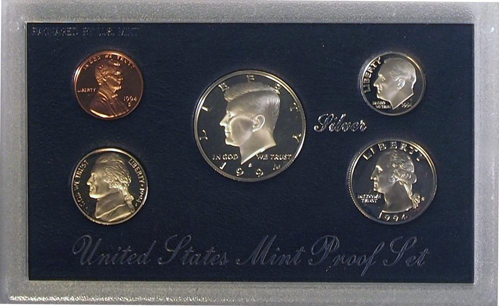 1994 SILVER PROOF SET * ORIGINAL * 5 Coin U.S. Mint Proof Set