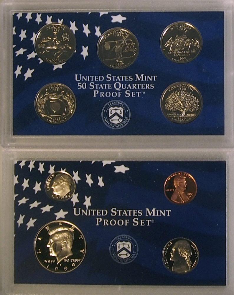 1999 PROOF SET * ORIGINAL * 9 Coin U.S. Mint Proof Set