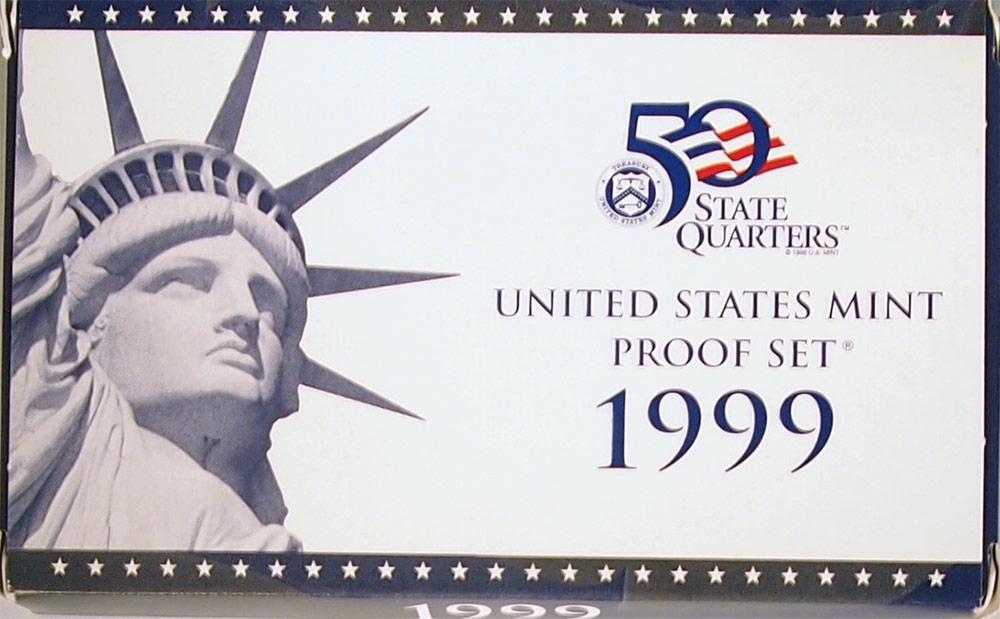 1999 PROOF SET * ORIGINAL * 9 Coin U.S. Mint Proof Set