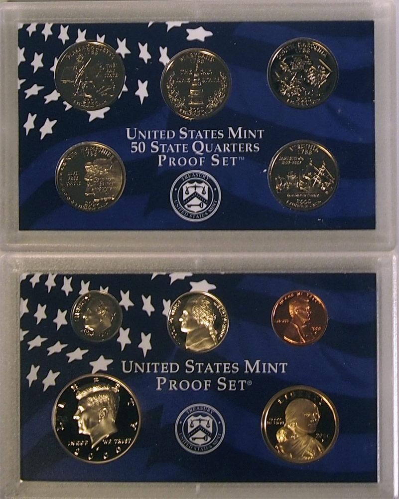 2000 PROOF SET * ORIGINAL * 10 Coin U.S. Mint Proof Set