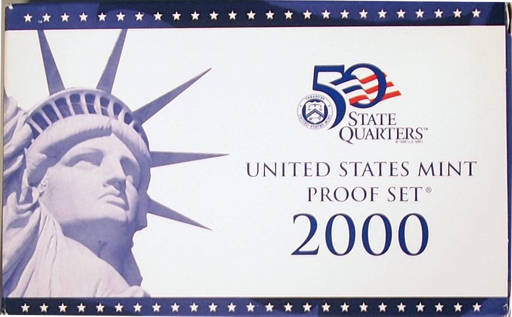 2000 PROOF SET * ORIGINAL * 10 Coin U.S. Mint Proof Set