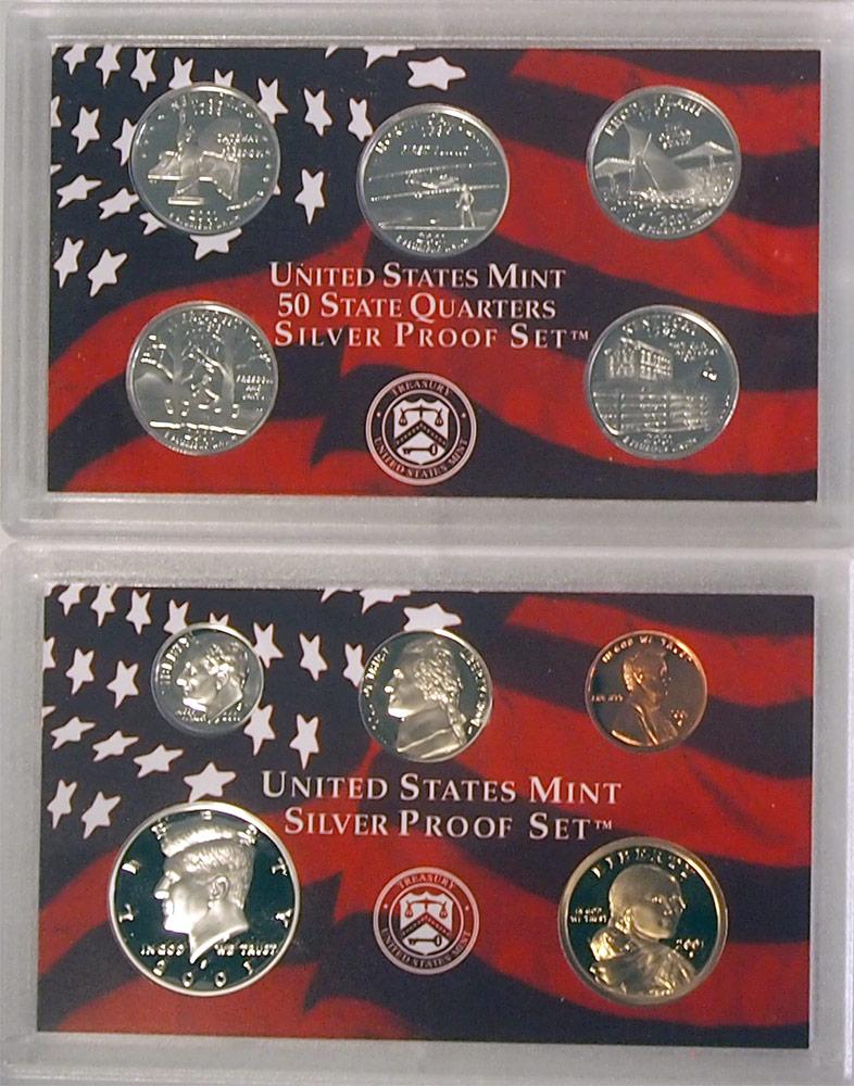 2001 SILVER PROOF SET * ORIGINAL * 10 Coin U.S. Mint Proof Set