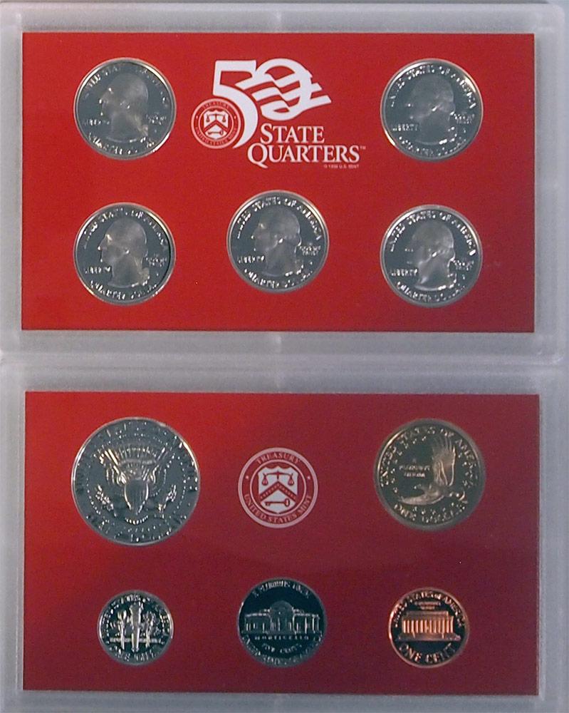 2001 SILVER PROOF SET * ORIGINAL * 10 Coin U.S. Mint Proof Set