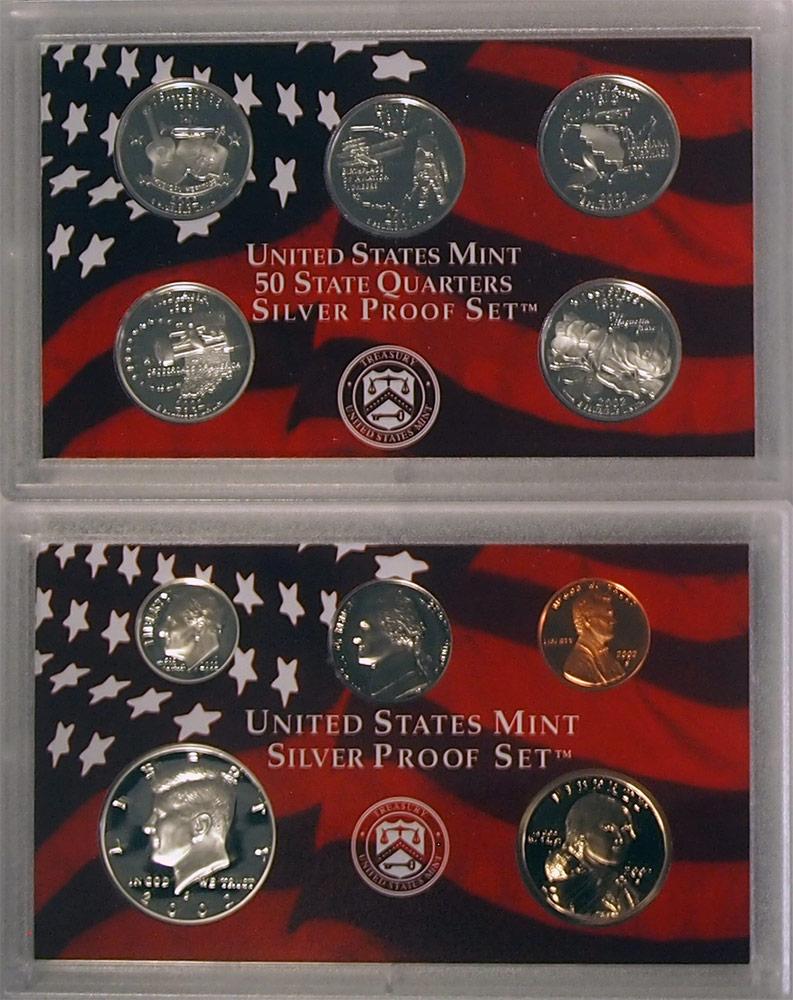 2002 SILVER PROOF SET * ORIGINAL * 10 Coin U.S. Mint Proof Set