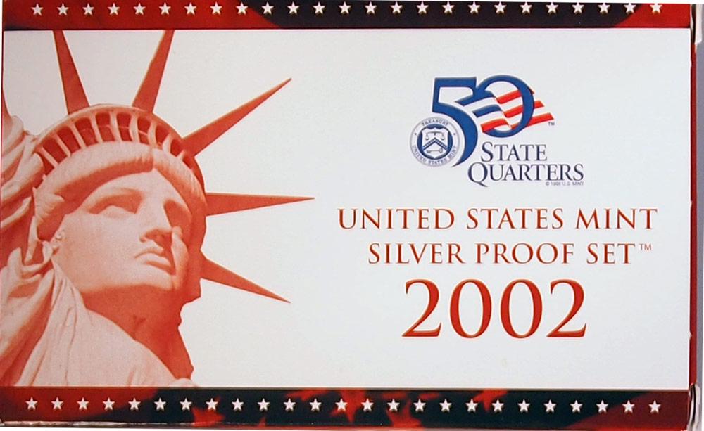 2002 SILVER PROOF SET * ORIGINAL * 10 Coin U.S. Mint Proof Set