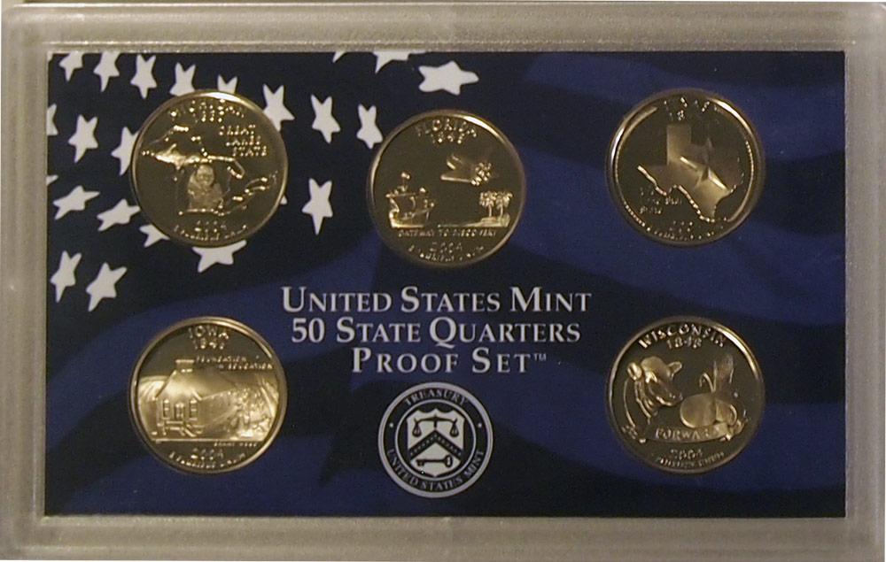 2004 QUARTER PROOF SET * ORIGINAL * 5 Coin U.S. Mint Proof Set