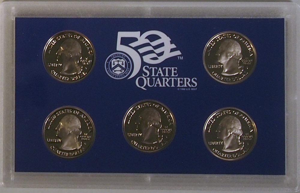 2004 QUARTER PROOF SET * ORIGINAL * 5 Coin U.S. Mint Proof Set
