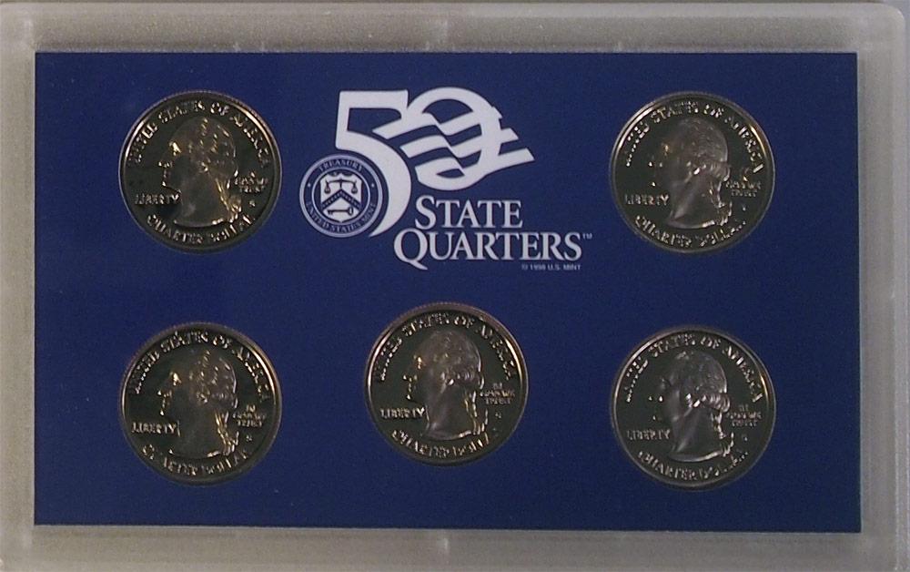 2002 QUARTER PROOF SET * ORIGINAL * 5 Coin U.S. Mint Proof Set