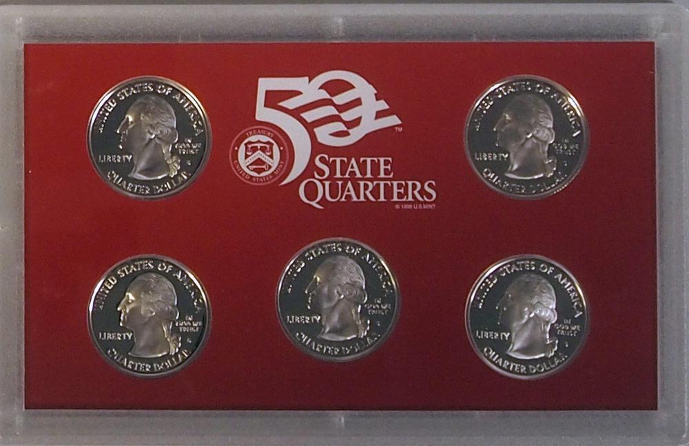 2006 SILVER QUARTER PROOF SET * 5 Coin U.S. Mint Proof Set