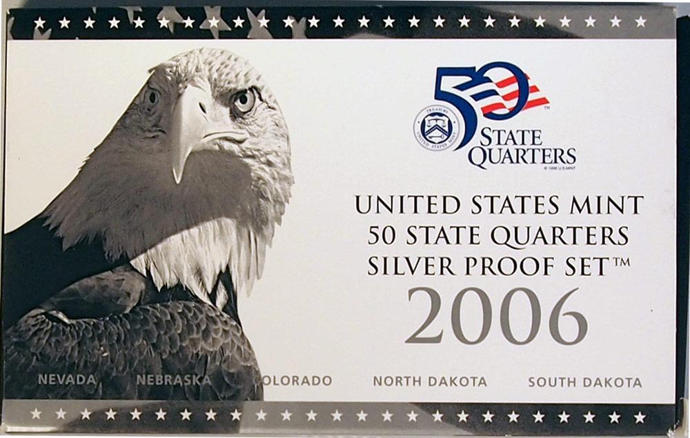 2006 SILVER QUARTER PROOF SET * 5 Coin U.S. Mint Proof Set