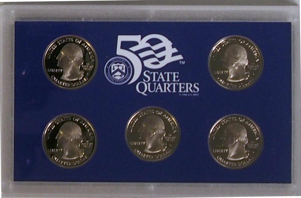 2007 QUARTER PROOF SET * ORIGINAL * 5 Coin U.S. Mint Proof Set
